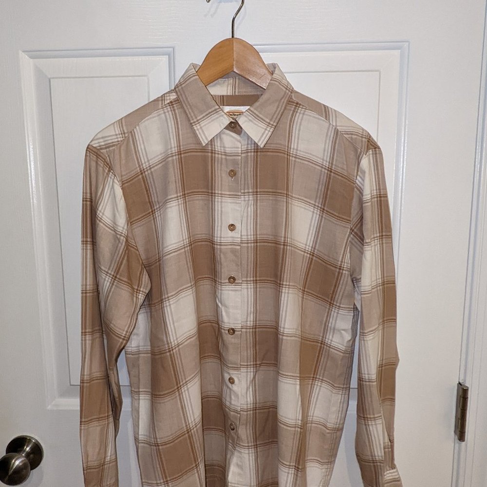 Talbots Button Down Plaid Shirt